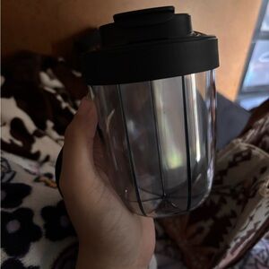 Black and Clear pill dispenser